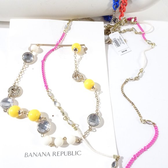 Banana Republic Gap Necklace Banana Bracelet LOT 4 - Picture 2 of 5